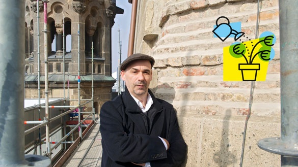 Roland Strehlke sammelt hauptberuflich Spenden fÃ¼r die Berliner GedÃ¤chtniskirche