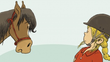 Illustration aus Juli Zehs Pferdebuch "Socke und Sophie"