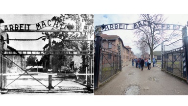 Der Eingang zum KZ Auschwitz