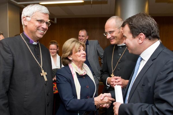 Landesbischof Friedrich, Präsidentin Knobloch, OKR Bierbaum, OKR Bräuer