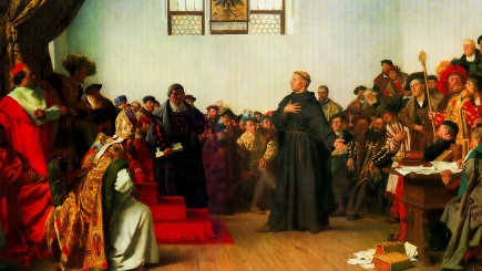 Luther beim Reichstag zu Worms