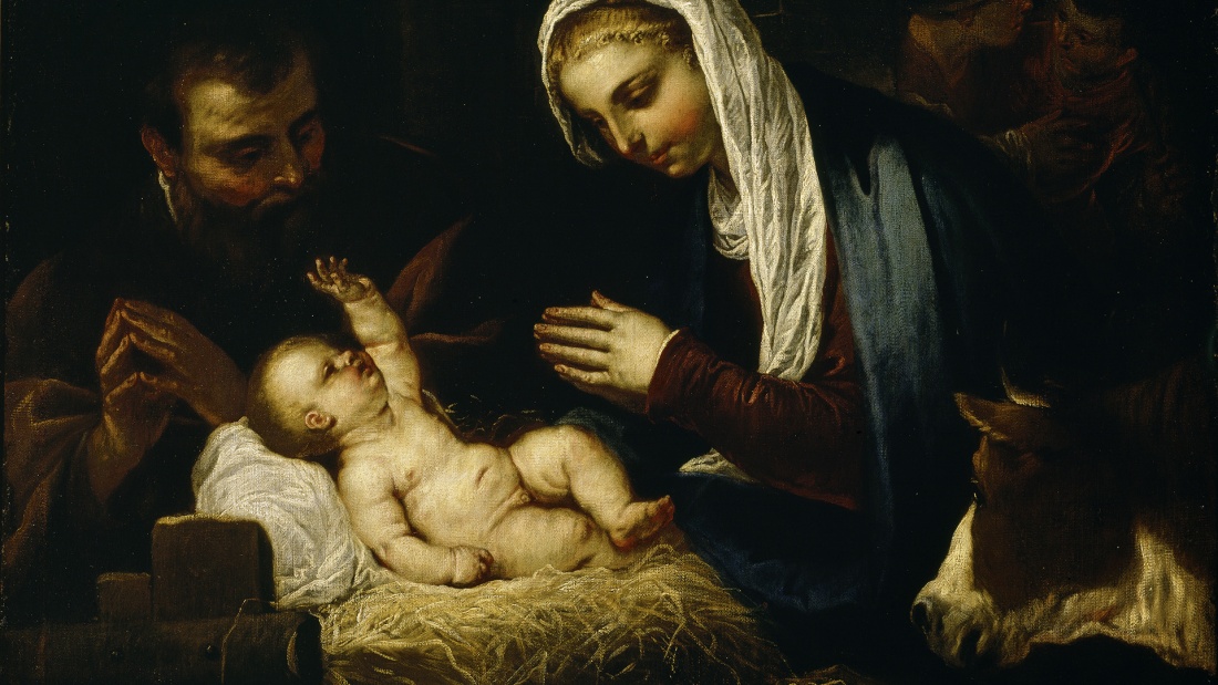 Gemälde "Die heilige Familie" von Tintoretto