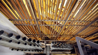 Die Orgel wurde 1913 gebaut von G.F. Steinmeyer und Co., Oettingen