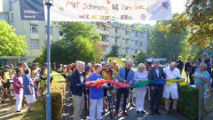 Die diesjährige "Regenbogenfahrt" der Deutschen Kinderkrebsstiftung ist am Samstag in Bielefeld gestartet.