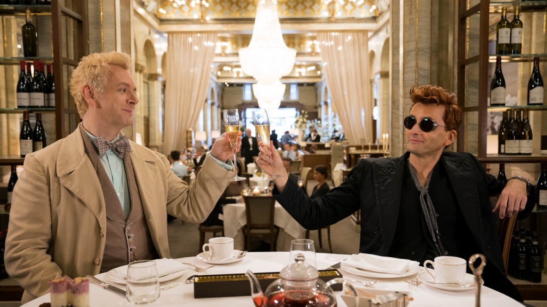 Michael Sheen und David Tennant in der Amazon Prime Comedy-Serie "Good Omens"