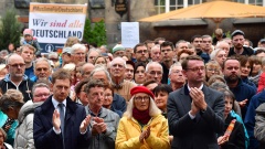 Versammlung in Chemnitz gegen Gewalt und Fremdenhass