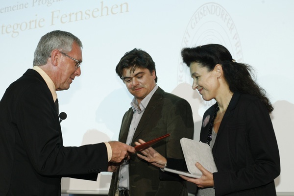 Ulrich Fischer, Matthias Pacht, Bettina Reitz, Leiterin Fernsehspiel BR