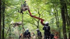 Polizeieinsatz im Hambacher Forst