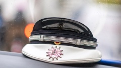 Eine Mütze eines Bundespolizisten
