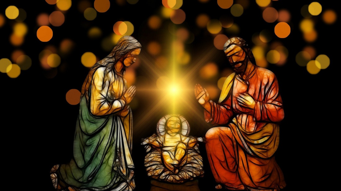 Das Christkind, Maria und Josef