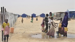 Wasserstelle im Bakassi-Camp in der nordöstlichen Stadt Maiduguri, Nigeria