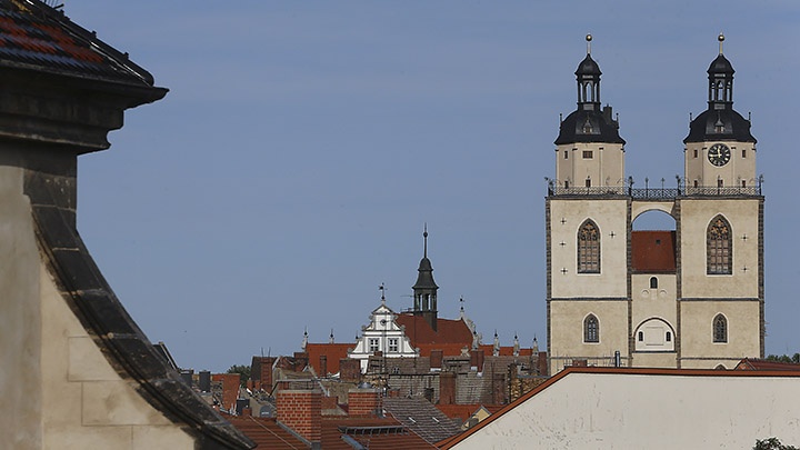  Stadt- und Pfarrkirche St. Marien in der Lutherstadt Wittenberg.