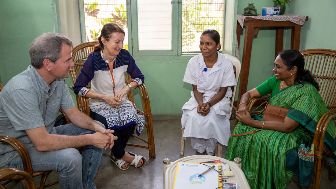 Besuch der Ausbildungshilfe in Indien