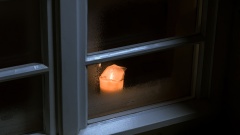 Kerze am Fenster