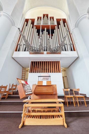 Detailsfotos von der Schuke Orgel (größte Orgel in einer evangelischen Kirche im Ruhrgebiet) 