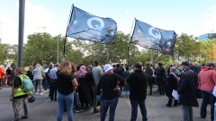 Demonstration am 6.9.2020 gegen die Einschränkungen zur Bekämpfung der Corona-Pandemie.