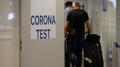 Corona-Testzentrum im Flughafen 