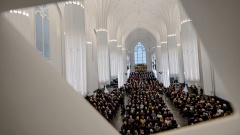 Festakt in der neuen Paulinum - Aula und Universitätskirche St. Pauli in Leipzig