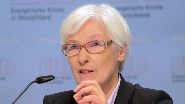 Irmgard Schwaetzer, machte ihre dritte Karriere als Präses der Synode der Evangelischen Kirche in Deutschland, hier am 6.11.16 bei der EKD-Synode in Magdeburg. 