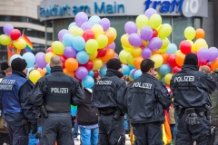 Demonstration gegen "Demo fuer alle" in Frankfurt