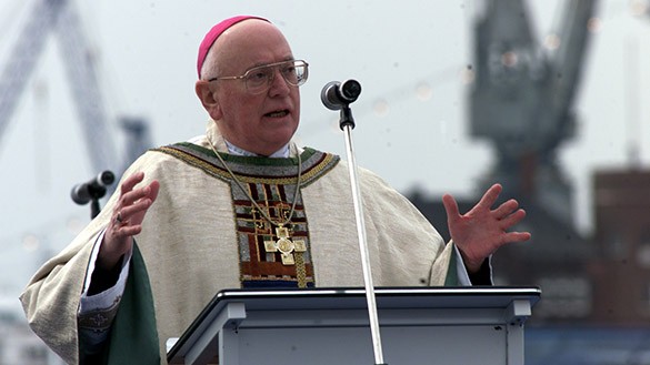 Erzbischof  Ludwig Averkamp auf dem     Katholikentag in Hamburg